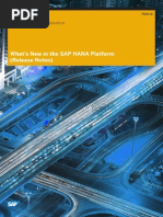 Whats New SAP HANA Platform Release Notes en