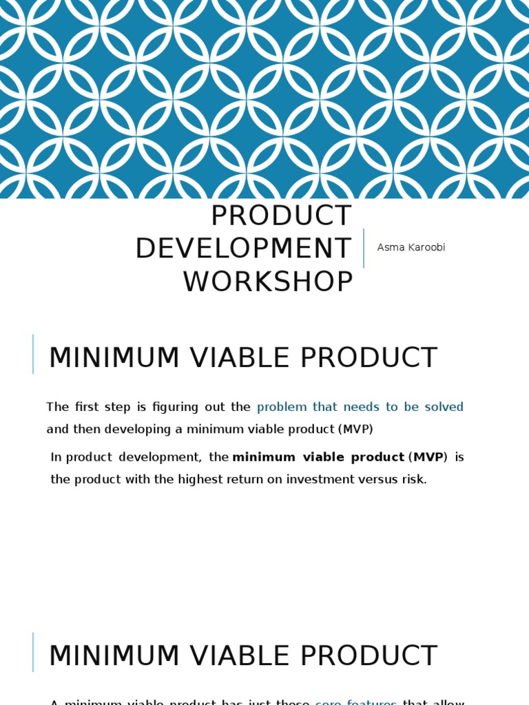 Product Development Workshop Overview | PDF