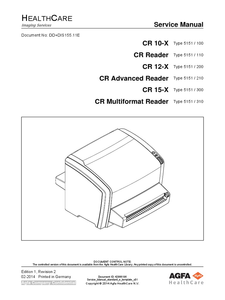 Cr 10 X Cr 12 X Cr 15 X Service Manual Digitizing Image Scanner