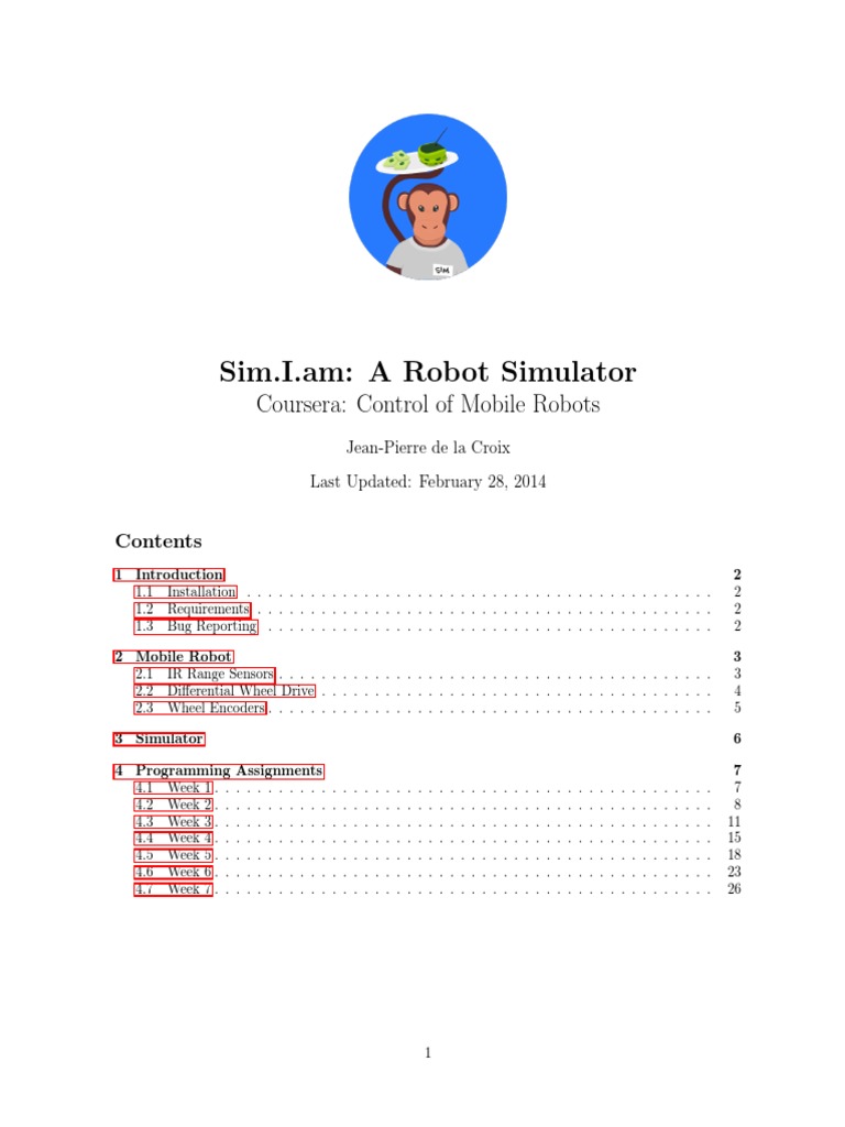 Sim.I.am - A Robot Simulator | PDF