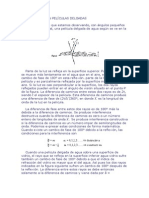 Interferencia ondas luz películas delgadas