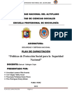 Importancia de Las Políticas de Protección Social