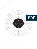 A4 10m Air Pistol Target Single alvo