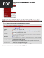 Fortaleciendo la seguridad del PFsense