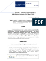 Debate Sobre a Separação de Poderes No