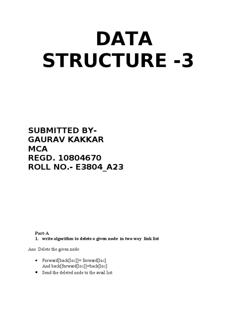 Data Structure - 3 | PDF | Queue (Abstract Data Type) | Array Data ...