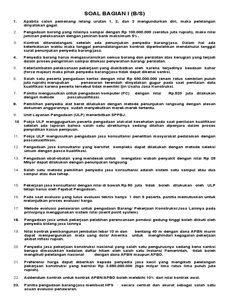 Pedoman Pengadaan Barang dan Jasa | PDF | Bisnis | Komputer