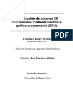 Visualización de Escenas 3D Fotorrealistas Mediante Hardware Gráfico Programable (GPU)