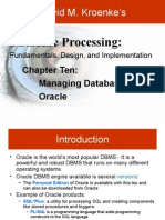 Working With Oracle