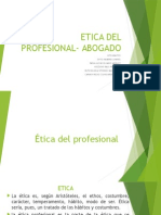 Etica Profesional Del Profesional en Derecho