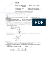 A V Classes: Class: Xi Physics Assignment No. Iii Unit: Iii, Chap: Laws of Motion 1 Mark Question