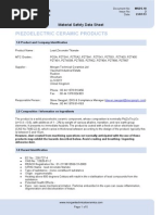 Generic Piezo Product Msds v2 230113