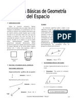 Nociones Básicas de GeomETRIA DEL Espacio Trilce 2015