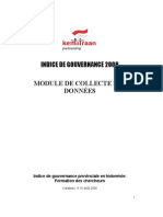 Indice Indonésien de Gouvernance 2008 - Module de Collecte Des Données (Indonésie)