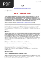 FIDE Laws of Chess