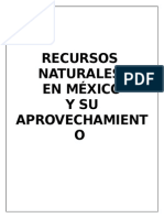 Recursos naturales en México