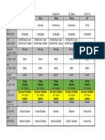 GR 5a Weekly Schedule 2015-16