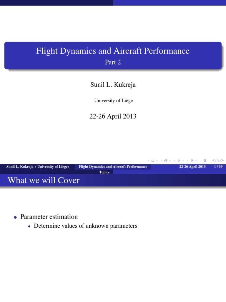 Flight Dynamics PDF Akaike Information Criterion Errors And Residuals