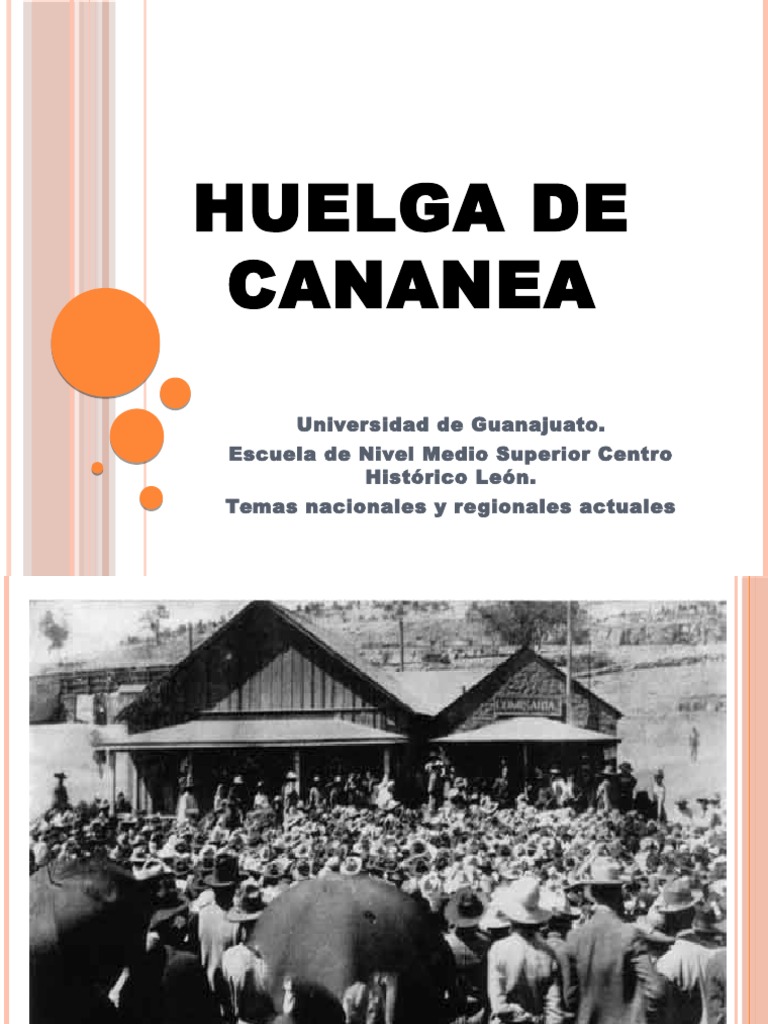 Huelga de Cananea PDF México Revoluciones