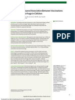 Evaluation of Temporal Association Between Vaccinations and Retinal Hemorrhage in Children