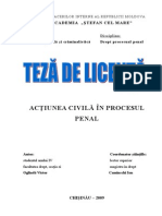 TEZA DE LICENTA ,, actiunea civila-IN PROCESUL PENAL.doc