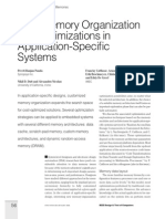 Data Memory Organization and Optimizations in Application-Specific Systems