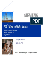 PSSE Wind Solar Models