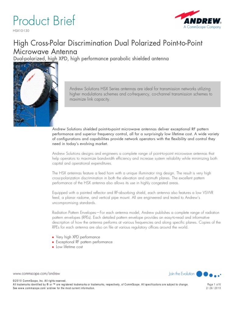 Product Brief PDF Antenna (Radio) Broadcast Engineering