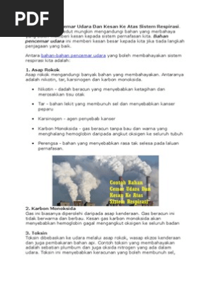 Contoh Bahan Cemar Udara Pdf