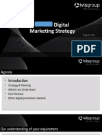 Digital Marketing Plan & Advertising Cost Forecast