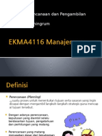 EKMA4116 Manajemen Pertemuan III