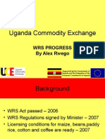 Uganda Commodity Exchange: Wrs Progress by Alex Rwego