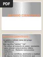 MÉTODO CIENTÍFICO