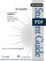 Student Aid BC Progrm Guide 2014