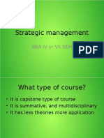 Strategic Management Class I and II