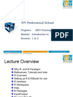 IVY Professional School: Program: KPO Training Module: Introduction To Session: 1 & 2