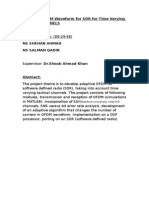 Adaptive OFDM Waveform for SDR for Time Varying Tactical Channels