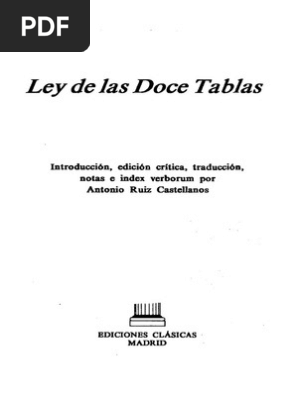 Ley De Las Xii Tablas Europa Antigua Antigua Roma - 