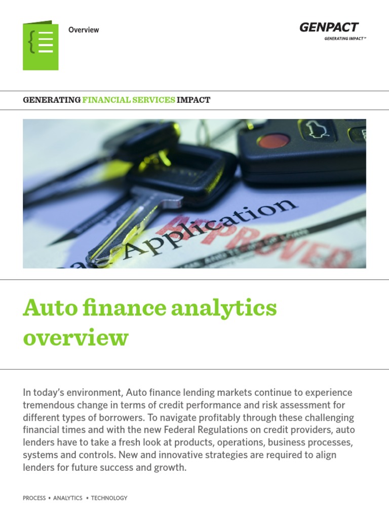 Auto Finance Analytics | PDF