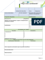 Plantilla Relevamiento Experiencias Pedagógicas