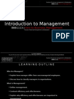 Chapter 1 - Intro To Management