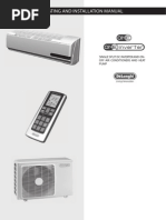 Operating and Installation Manual: Single Split DC Inverter and On-Off Air Conditioners and Heat Pump