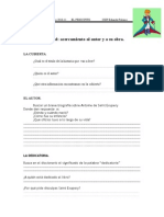 Actividades de Comprensión lectora para los primeros capítulos del Principito