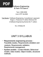 Software Engineering B.Tech IT/II Sem-II