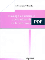 Valhondo, Antonio Mesonero - Psicologia Del Desarrollo y de La Educacion