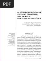 2005 Desenvolvimento Faixa de Fronteira Retis