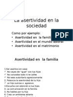 La Asertividad en La Sociedad