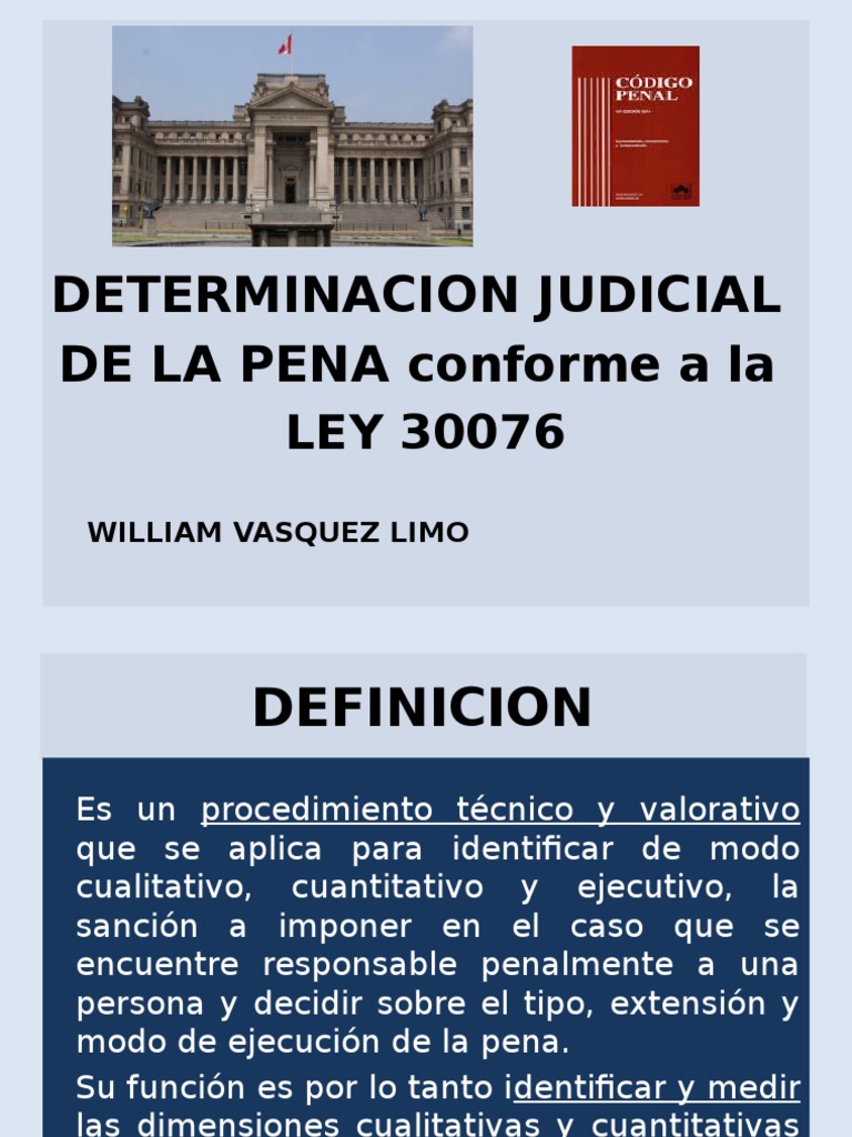 Determinación Judicial de la Pena | PDF | Robo | Derecho penal