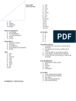 Answers Test Review Packet - Leccion 1