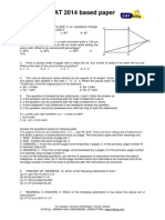 CAT 2014 Question Paper With Answer Key - 2
